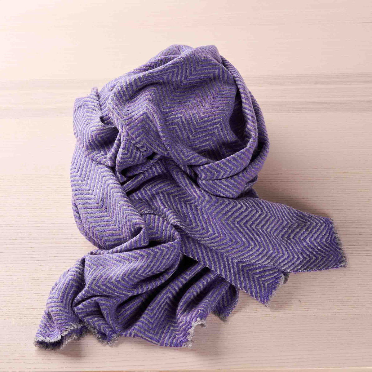 Wrap – Purple Grey Herringbone