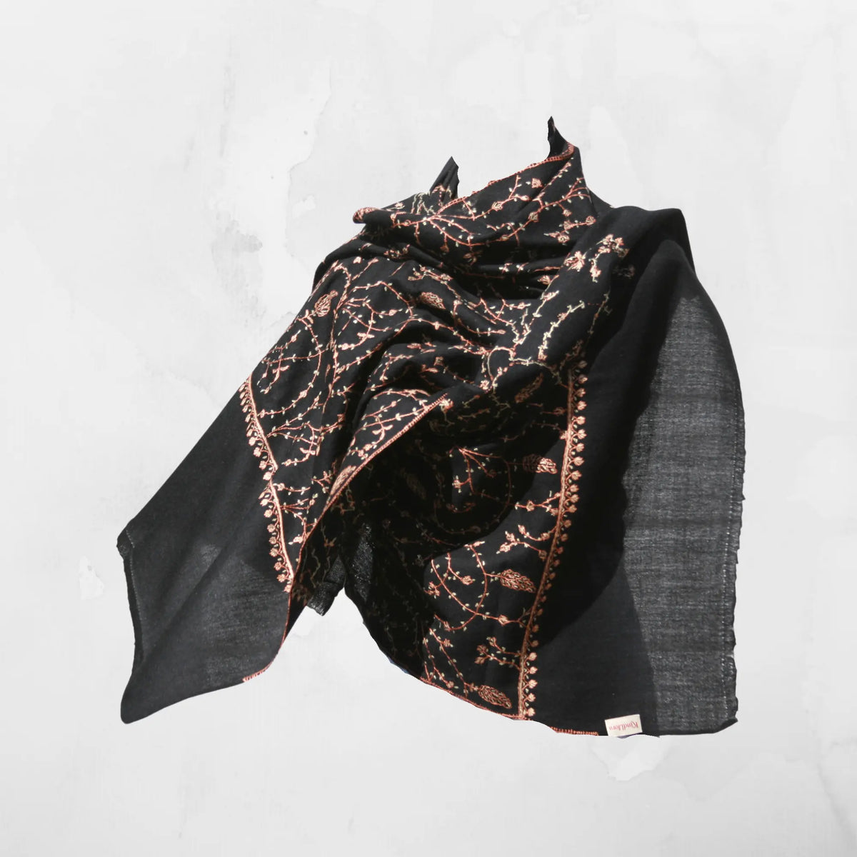 Heritage Embroideri Shawl – Black