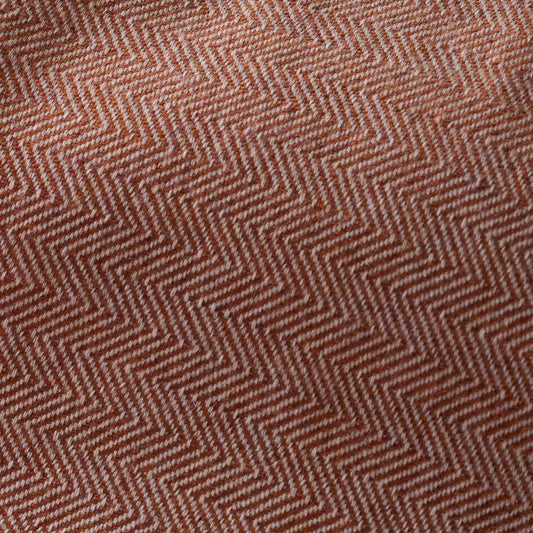 Throw – Rust Beige Herringbone