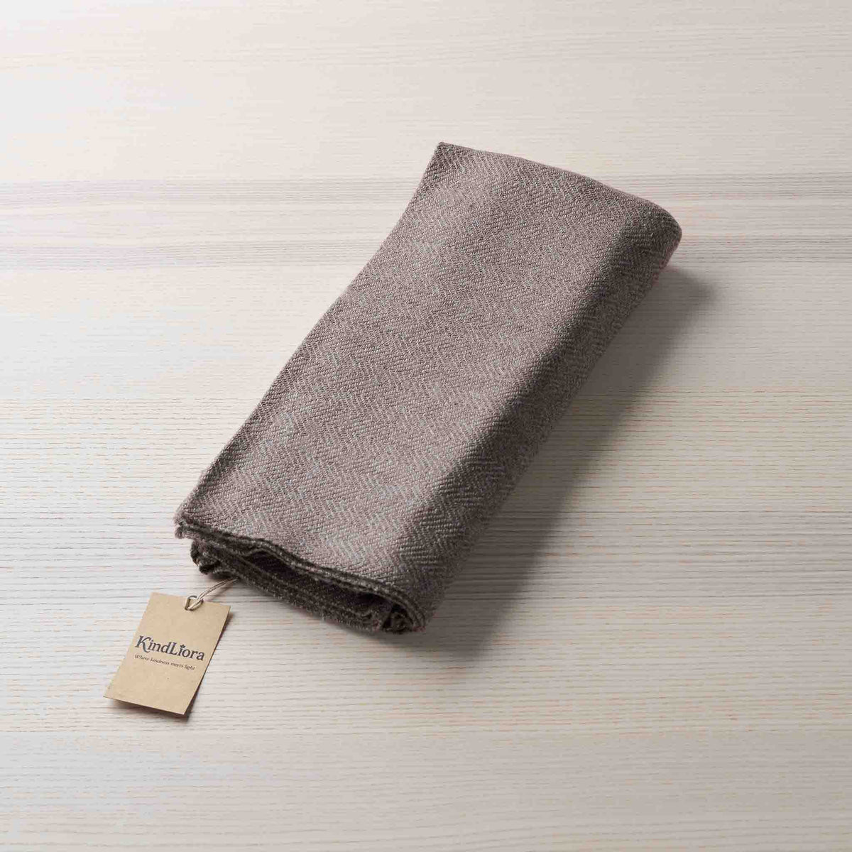 Wrap – Brown Herringbone
