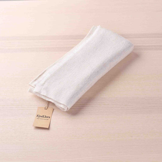 Wrap – Ivory Herringbone