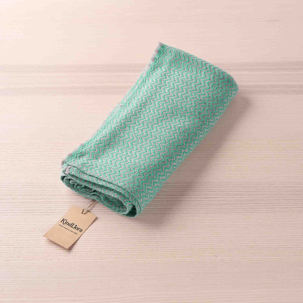Wrap – Lime Green Beige Wave
