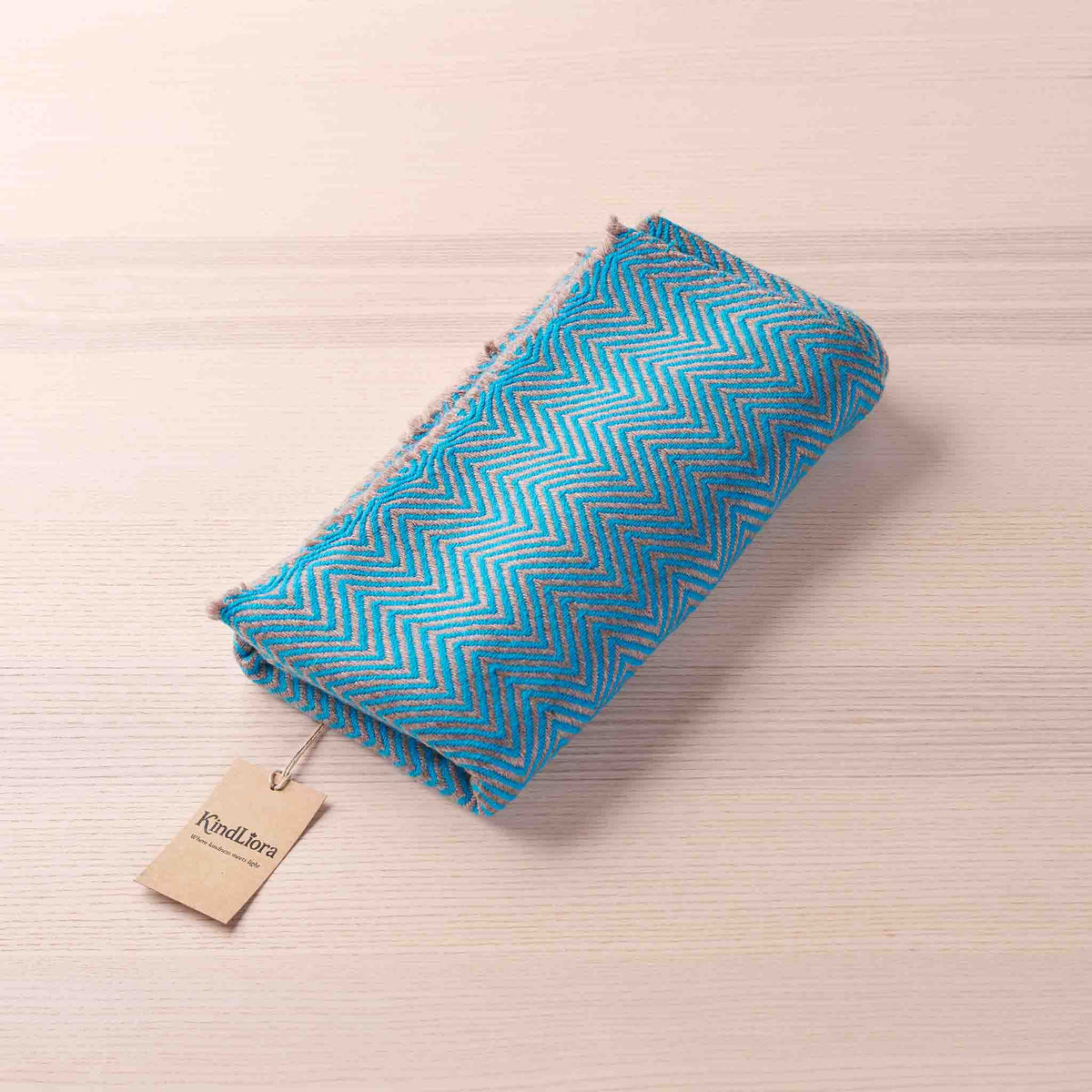 Wrap – Turquoise Beige Wave