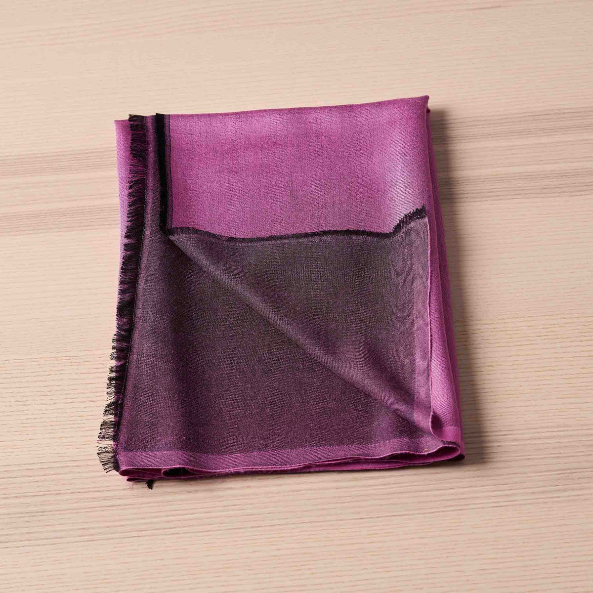 Reversible Silk Wrap – Dusty Rose/Plum
