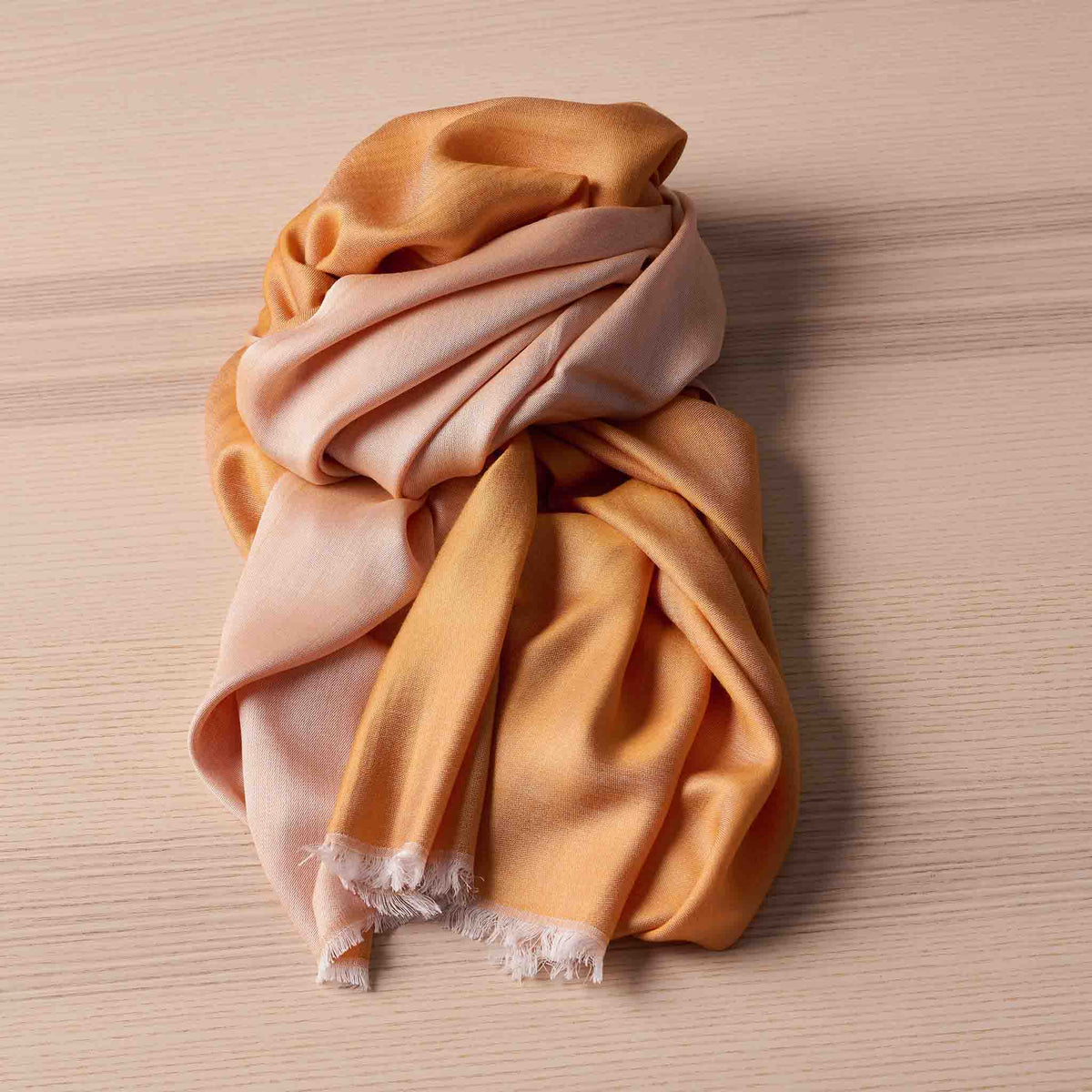 Reversible Silk Wrap – Honey/Sand