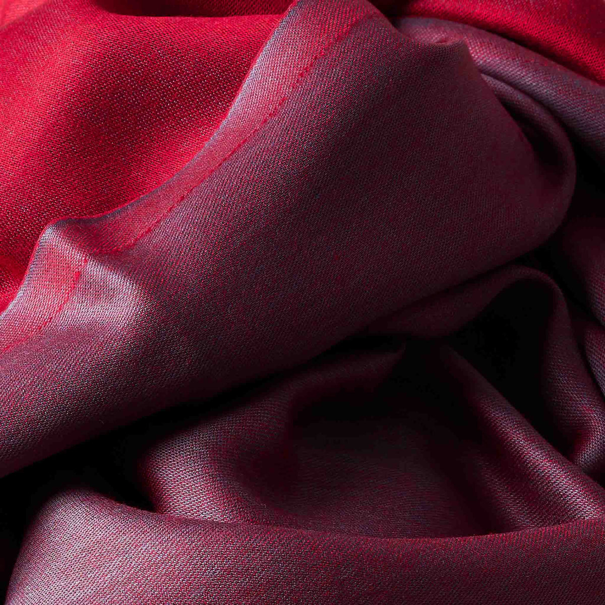 Reversible Silk Wrap – Ruby/Lilac Grey