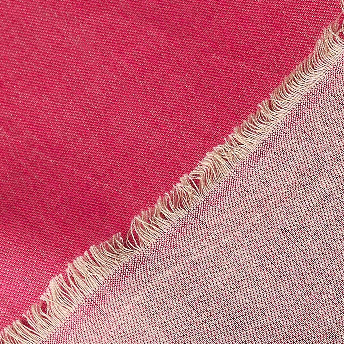 Reversible Silk Wrap – Raspberry/Sand