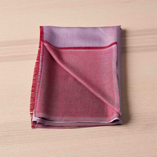 Reversible Silk Wrap – Raspberry/Lavender